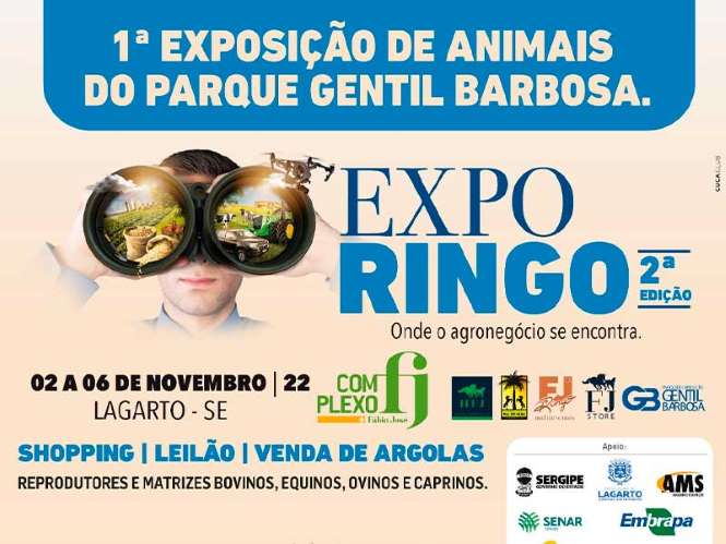 “ExpoRingo 2022” ocorrerá de 2 a 6 de novembro em Lagarto