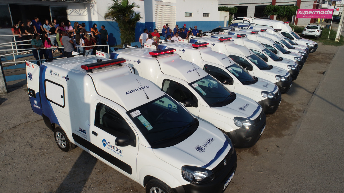 Frota Renovada: Prefeitura de Lagarto realiza a entrega de novos veículos para a Central das Ambulâncias