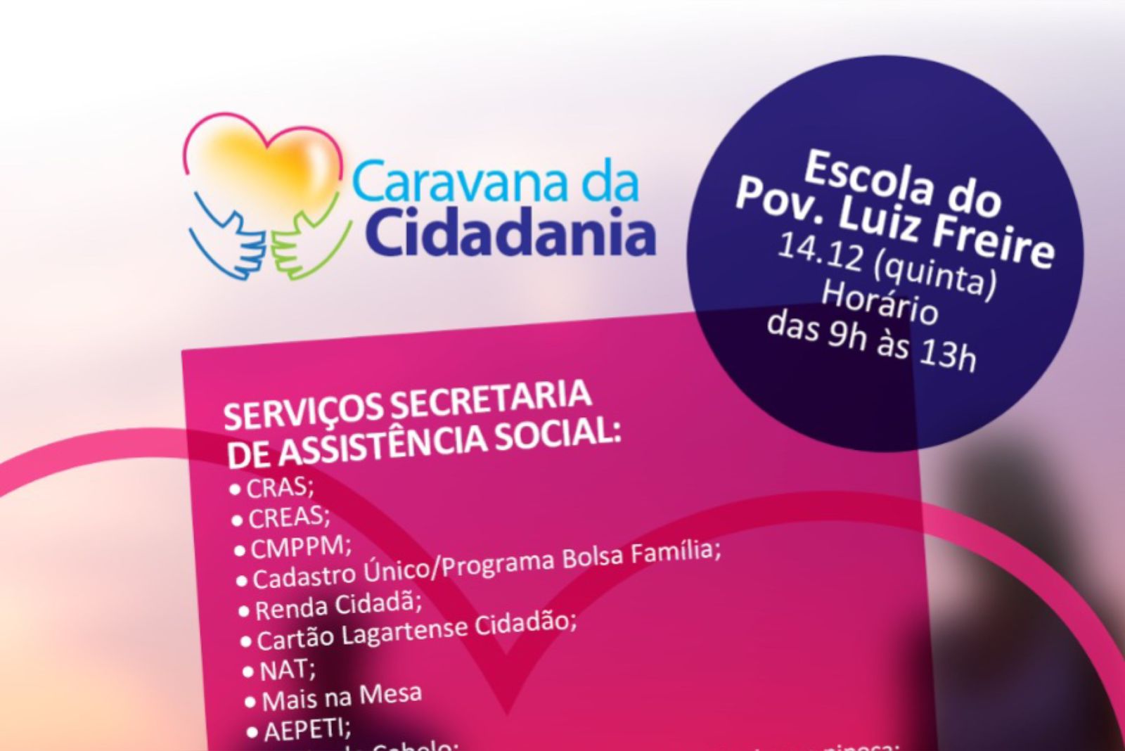 Caravana da Cidadania chega ao Povoado Luiz Freire para oferecer serviços essenciais à comunidade