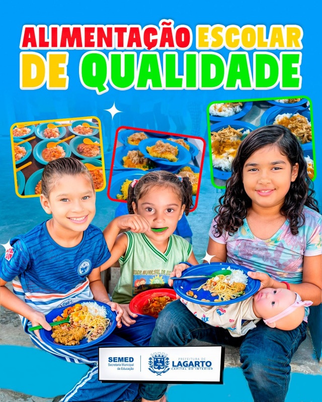 Alimentação escolar de qualidade: nutrição e cuidado em Lagarto