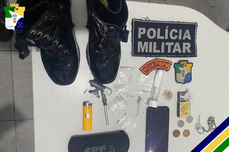 PM prende homem suspeito de tráfico ilícito de drogas em Lagarto